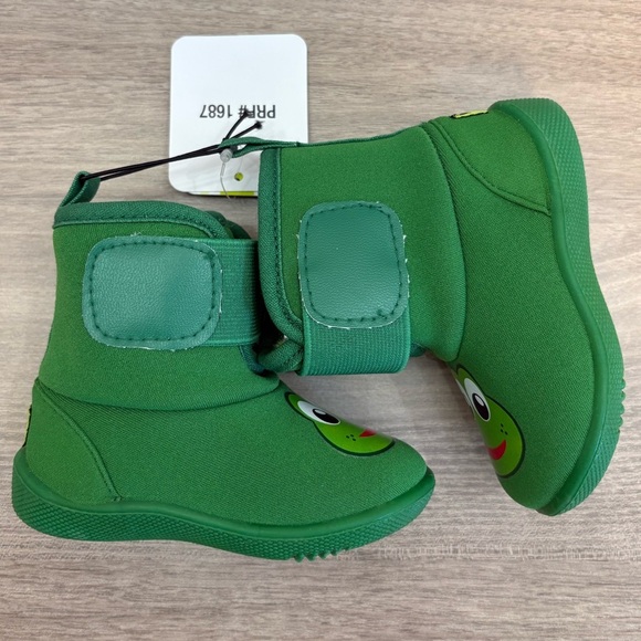 Western Chief Fritz Pollywog Frog Baby Boots - Picture 5 of 10